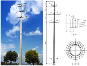 China Self Supporting Galvanized Electric Transmission Tower 30m Distribution on sale