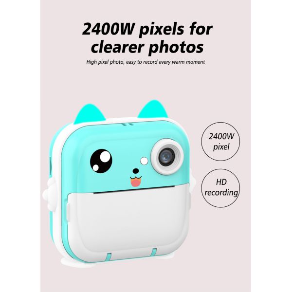 X11S Mini Dual Lens Kids Camera 1080P Bunny Cartoon Children Camera Adorable Toy Kids Selfie Digital Camera As Gift Prize