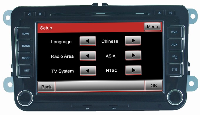 Skoda Fabia/Octavia/Superb/Roomster car DVD with RDS bluetooth iPod CD player OCB-8785-1