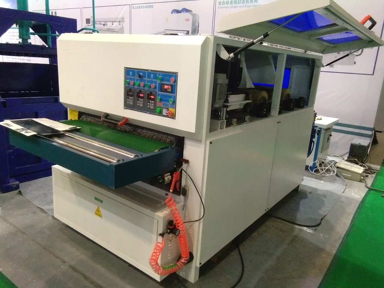 MDF wood solid door wood floor sanding machine