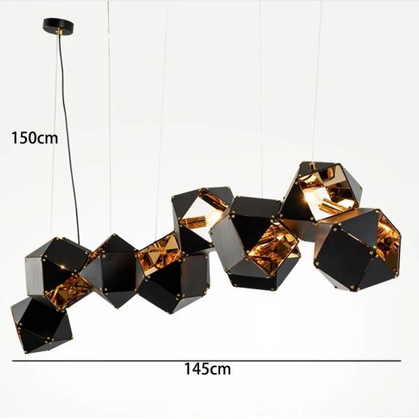 Modern home decor led lights pendant light lamps Riddle Linear Suspension(WH-AP-628)