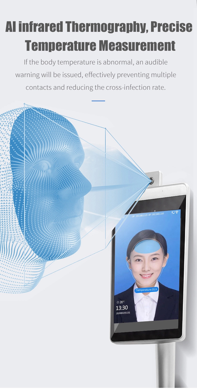 AI Thermal Camera Ir Human Body Temperature Scanner