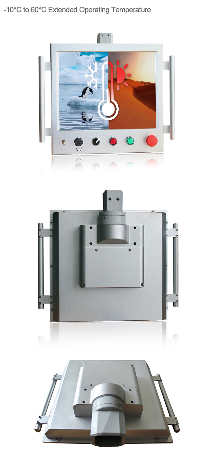 Ip65 17 Inch Industrial Touch Panel PC 3855U Programmable Device Controller