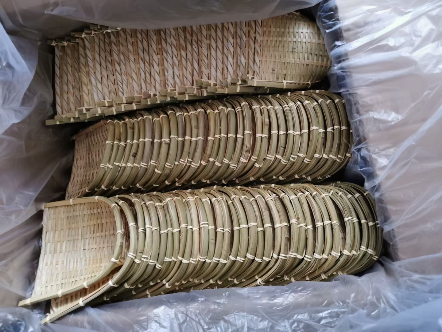 Home Practical Bamboo Broom And Dustpan Green Color