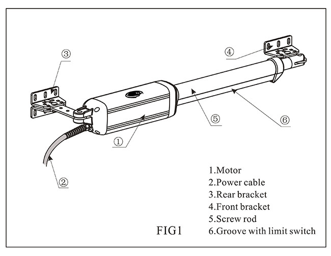 500Kg Powerful Single Arm Ac Swing Gate Opener For Residential Gates