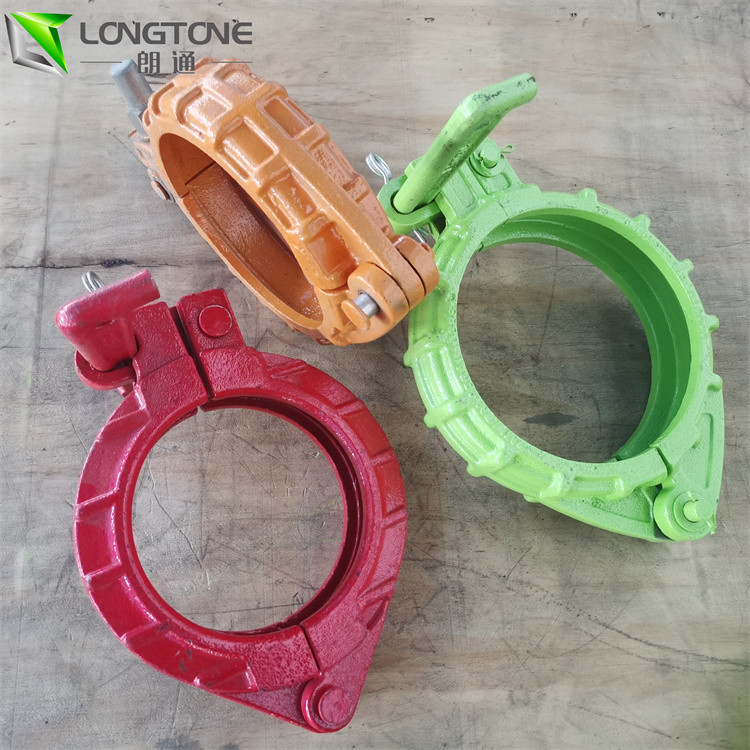 Concrete Pump Quick Release Pipe Clamps Putzmeister Wedge Type Clamp