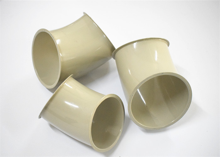 Long Radius 45 Degree Metal Dust Collection Pipe Fittings Pipe Bend Sliver Surface