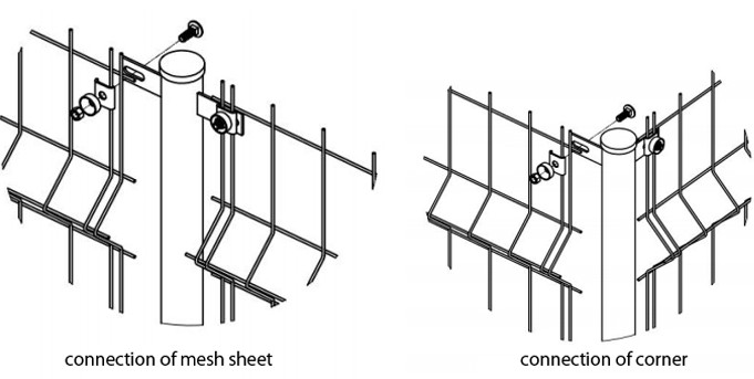 3D Curved Tower Fencing , 5ft Width Welded Wire Mesh Fence