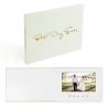 Buy cheap Custom MEMORIES GOLD FOIL Linen Video Book Wedding Linen Wedding Folder Booklet from wholesalers