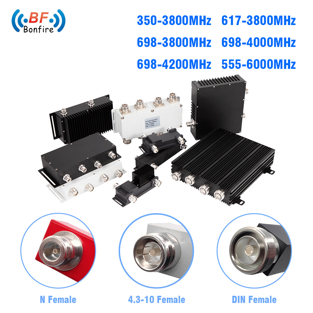 RF Hybrid Combiner 617-3800MHz with N Female Connector for Das Ibs