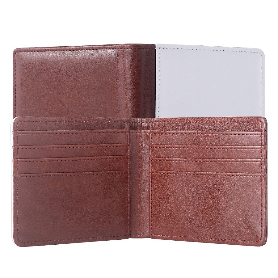 Custom Big Capacity Leather Sublimation Wallet With Multiple Card Slots For Man