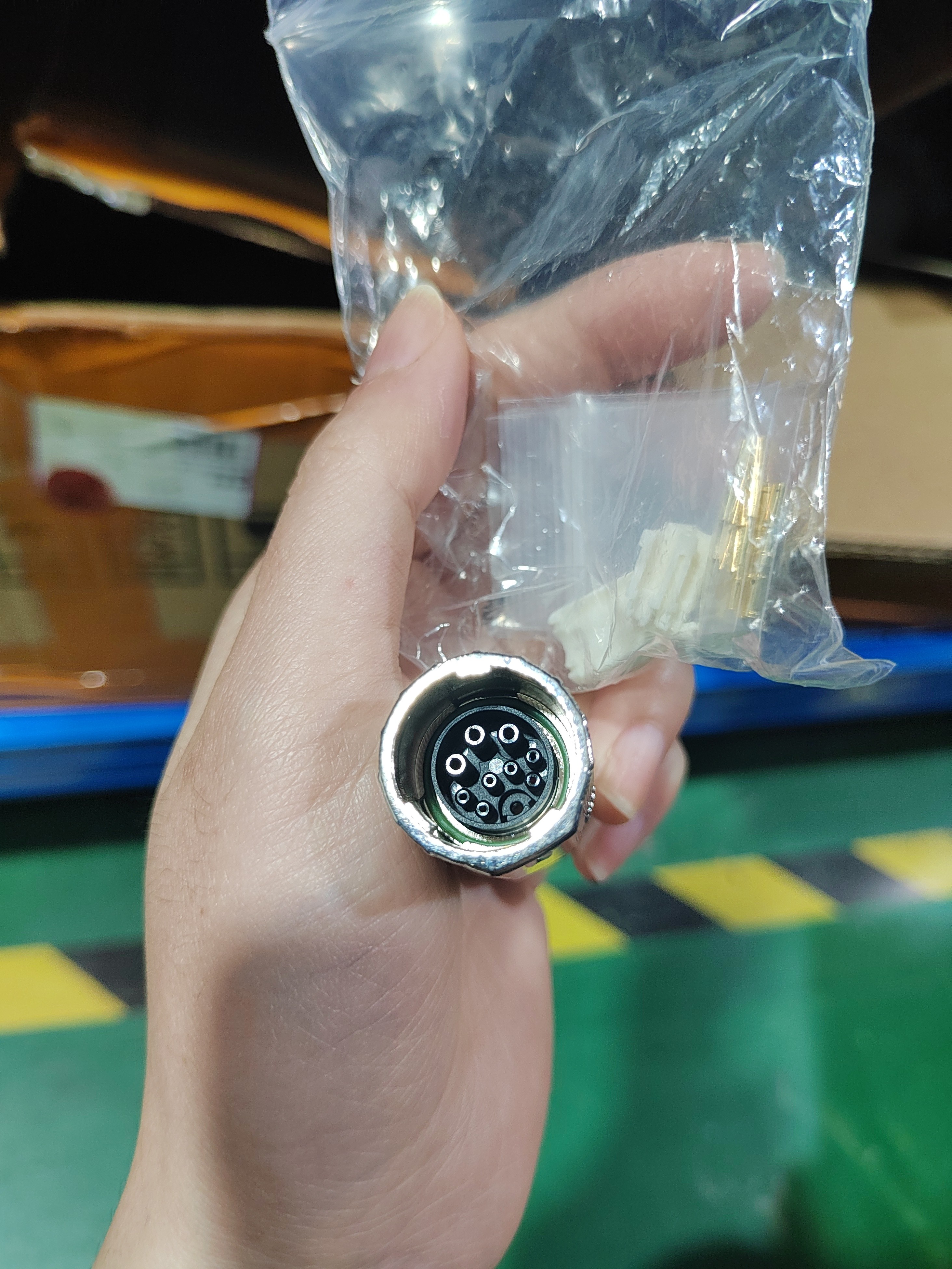 Metal / Plastic Servo Connector Industrial Automation Parts