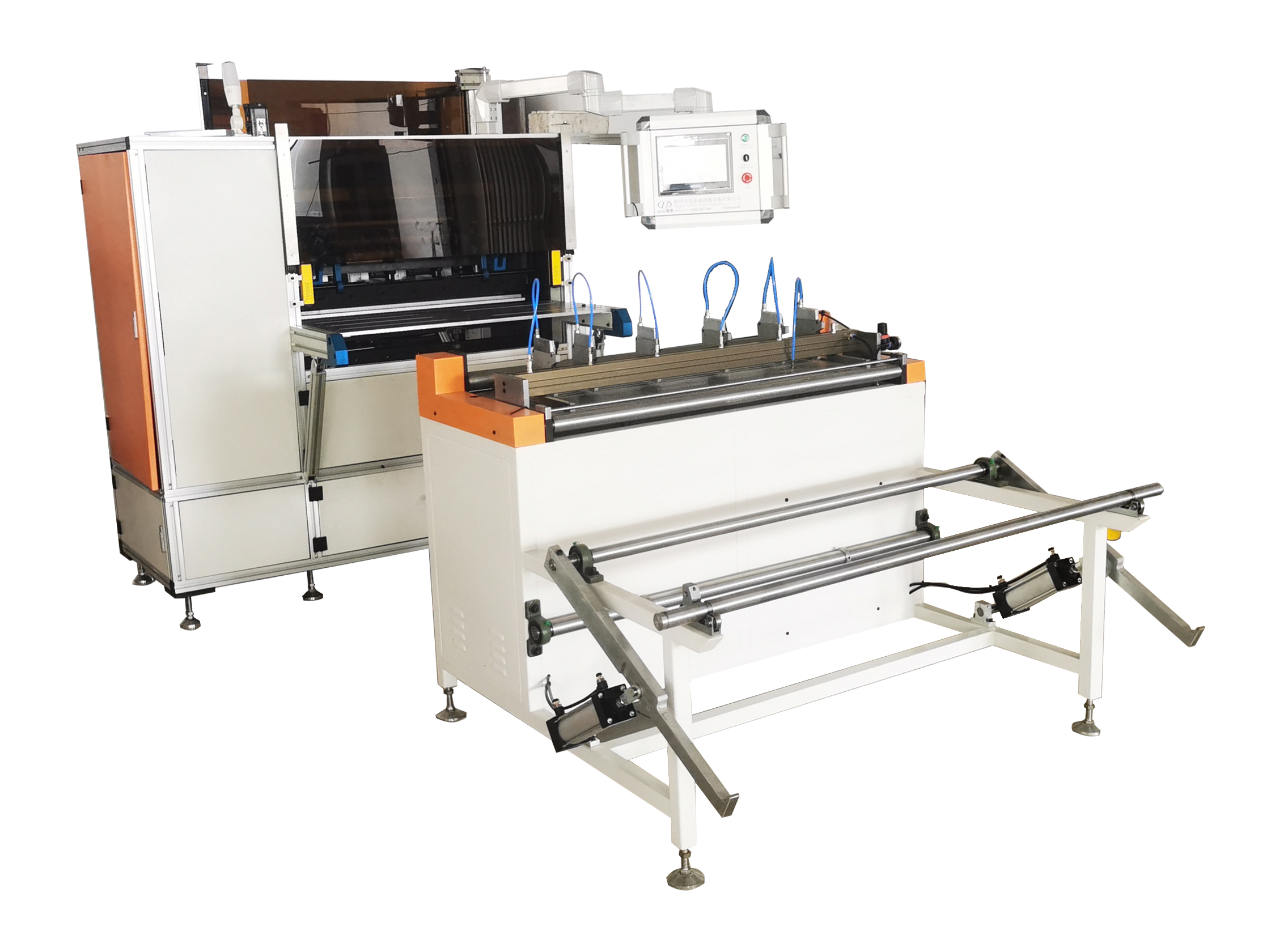 Computerized HEPA Filter Pleating Machine 1KW Knife Paper Pleating Machine 1300mm Working Width