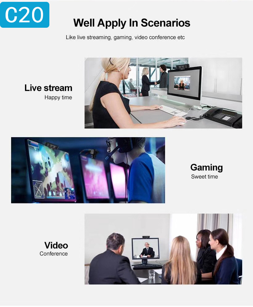 webcam network USB computer camera 1080P high-definition conference microphone beauty live online class