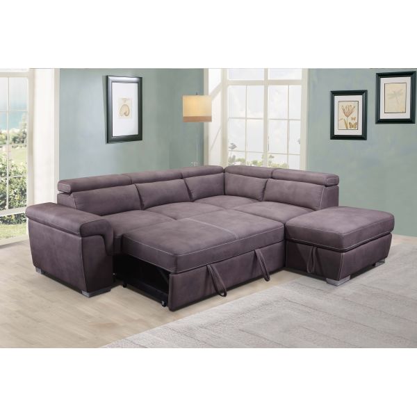 Durable Comfortable Sleeper Sofa , Abrasion Resistant Fabric Couch Bed