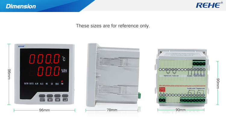 Digital industrial Temperature and Humidity Controller with sensor temperature control