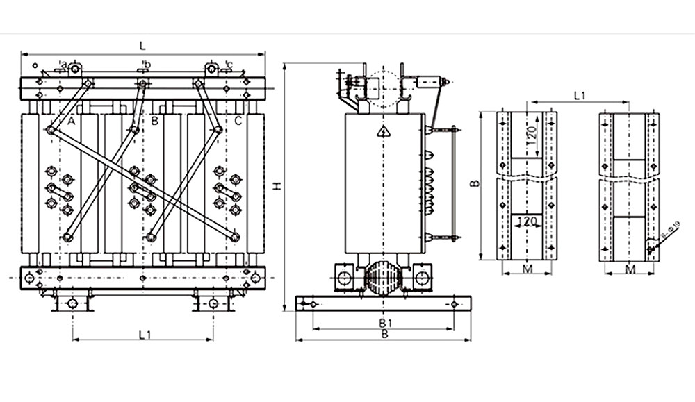 Scb12-315kVA Dry Type Transformer Scb12 Dry Type Power All Copper Transformer Manufacturer Direct Sale