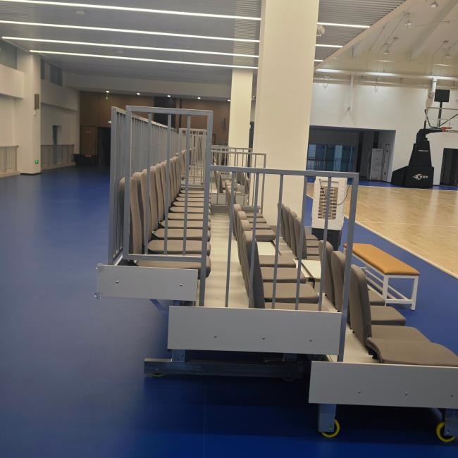 Comfortable and Safe Telescopic Bleacher Seating Ergonomic Design and International Safety Standards