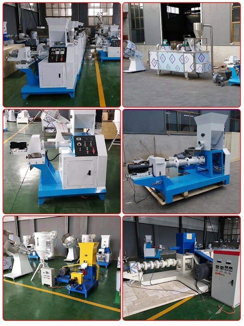 5.5kw Animal Feed Pellet Production Line Floating Fish Poultry Feed Production Line