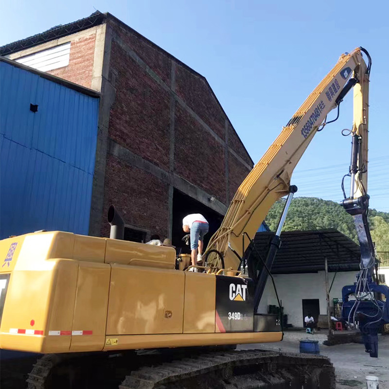 High-effective excavator bore pile drilling machine pile driver attachment for excavators for cat hitachi komatsu