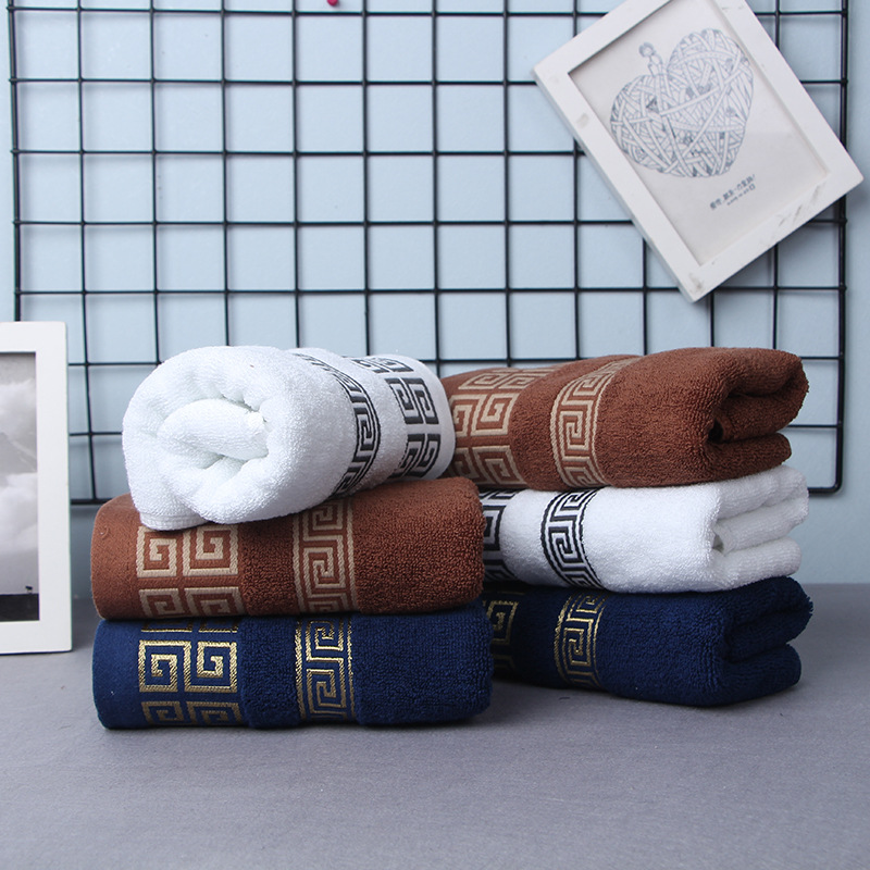 Custom Logo Quick Dry 100% Cotton Fabric Hotel Bath Towel Set for Occasion Christmas