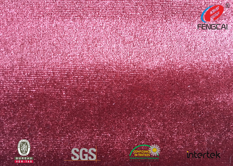 Thick Bright Velvet Dressmaking Fabric , Multi Colored Velvet Fabric 195cm Width