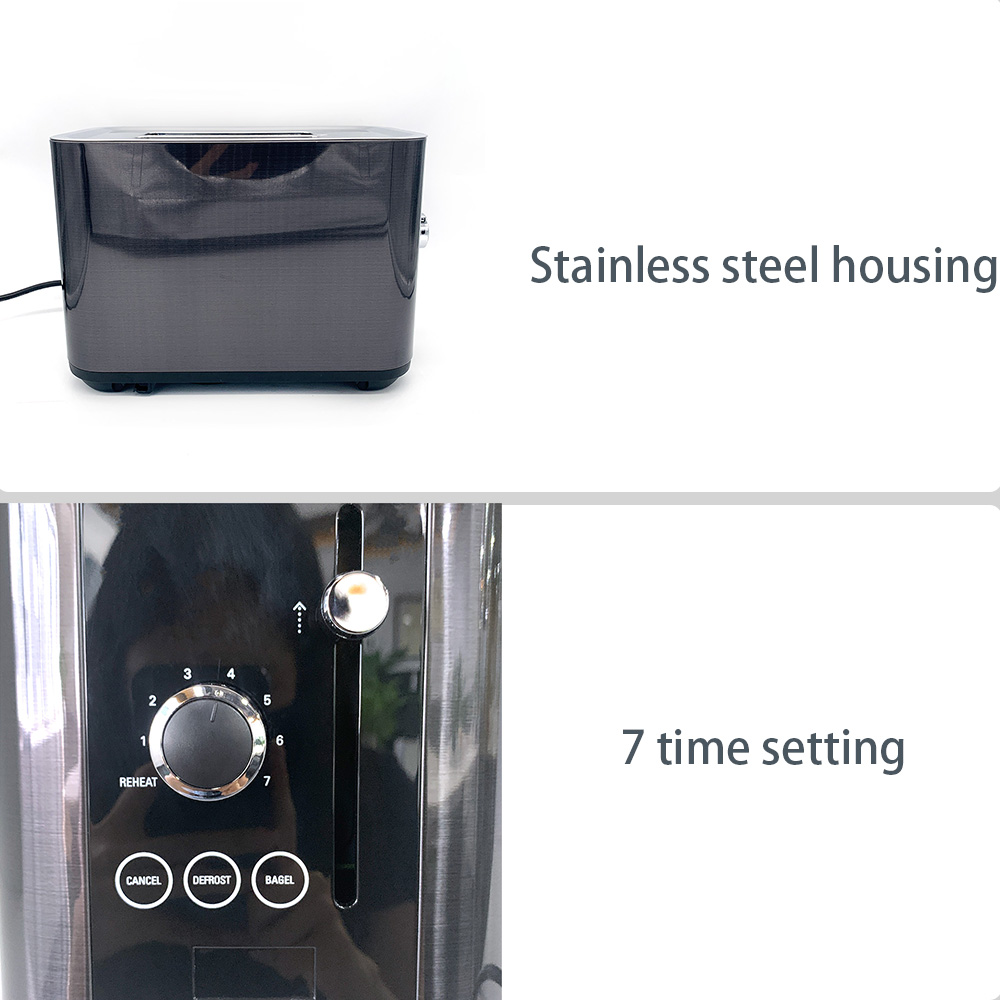 2023 hot sale 2 Slice Pop up Bread Toaster Automatic Bread Toaster
