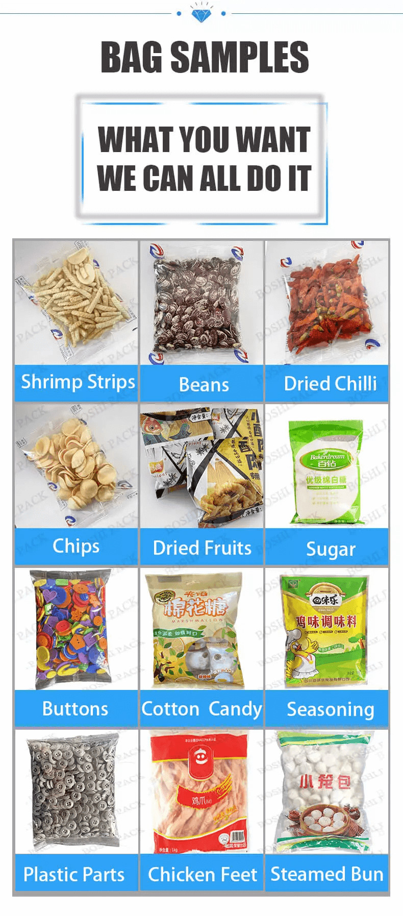 Full Automatic Frozen Vegetable Packing Machine Waterproof Dustproof With PLC Control