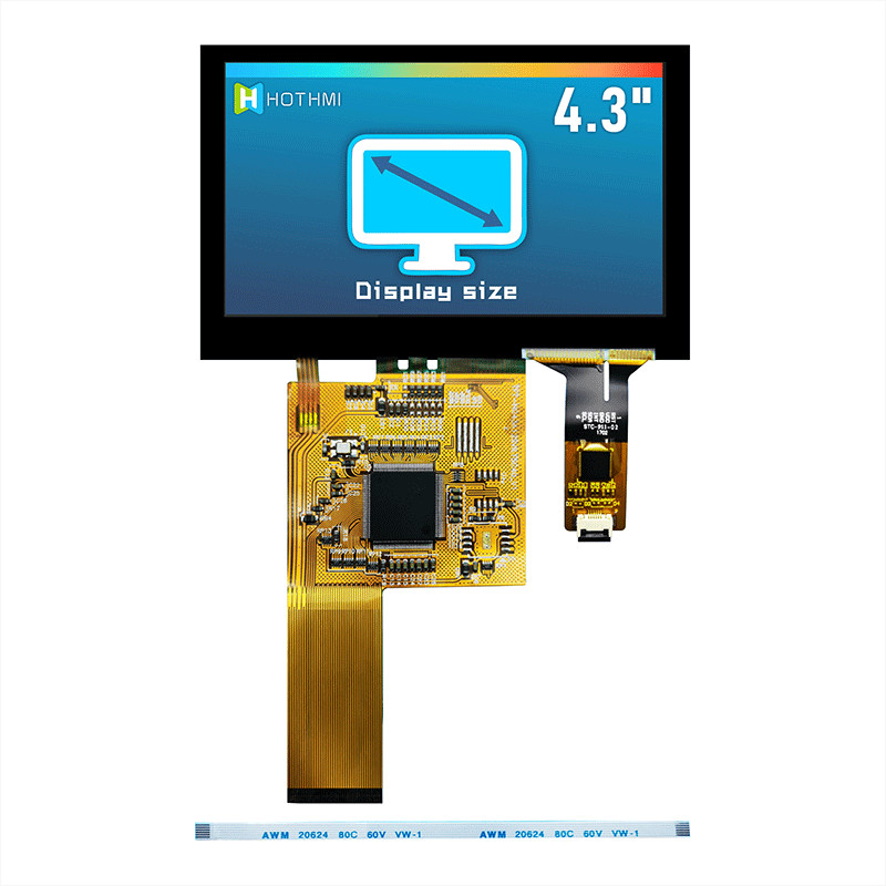 4.3 Inch 800x480 TFT Lcd Monitor Pcap Monitor TFT LCD Display Manufacturer