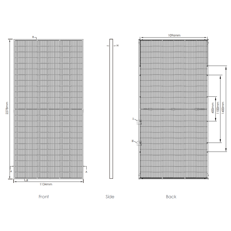 Jinko Pv Module Bifacial Tiger Solar Panel High Efficiency JKM575N-72HL4-BDV Monocrystalline