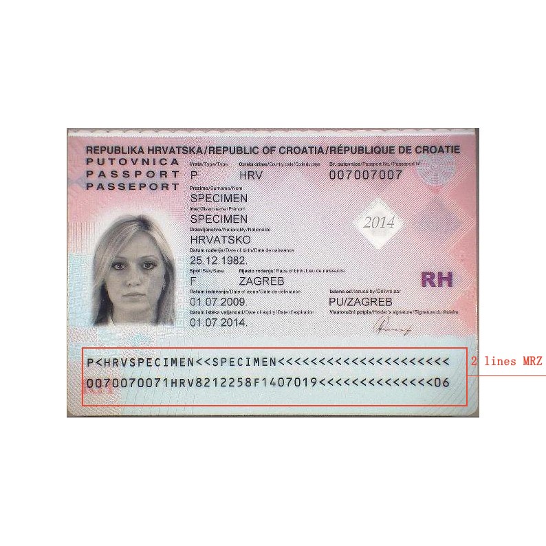 Passport Scanner Sinosecu Multi-purpose Single Step ID Card Reader and MyKad Reader