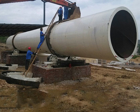 High Temperature Pump Industrial Rotary Dryer , Sewage Sludge Rotary Drying Equipment