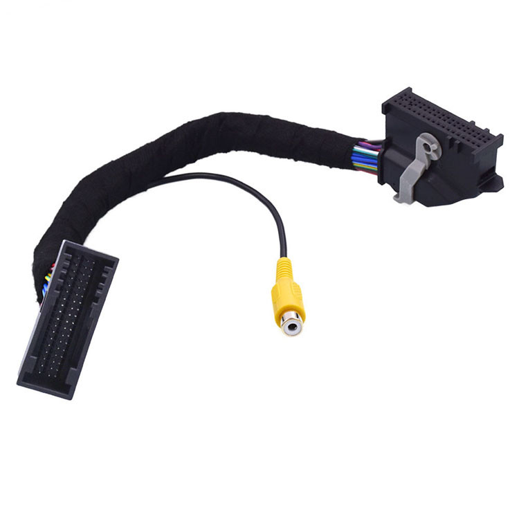 Electrical Automotive 54 Pin Connector Extension Cable Wiring Harness With RCA