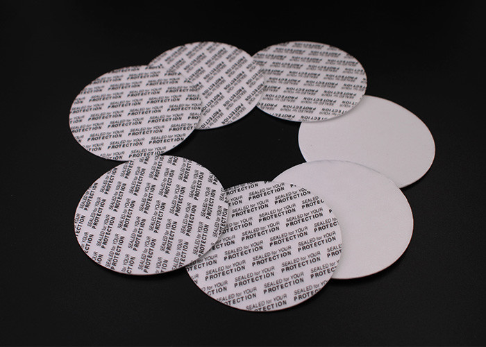 Pressure Sensitive 1mm Plastic Bottle Seal Cap Liners Soft Temper