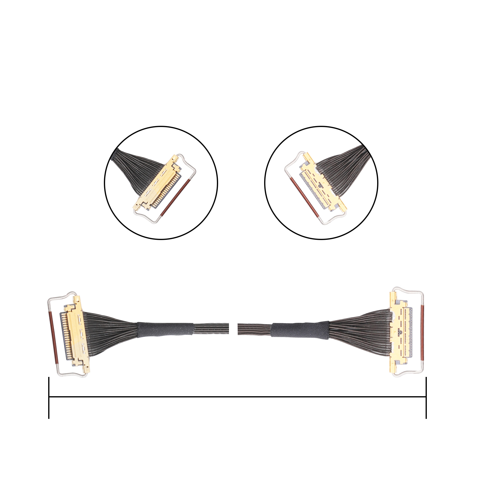 I Pex Connector 0.5mm Pitch LVDS Edp Cable 20453-220T-03 20454-220T 2574-0202