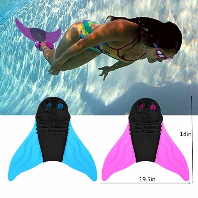 Bright Fabric Little Kid Mermaid Tails Mermaid Tails With Protectors / Monofin