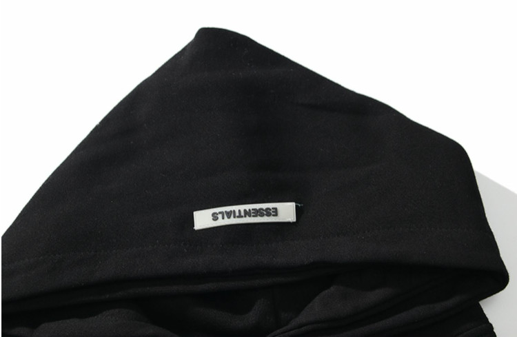 Double Hats French Terry Pullover Sweater Hoodies Women'S Hip Hop Essential Style Same