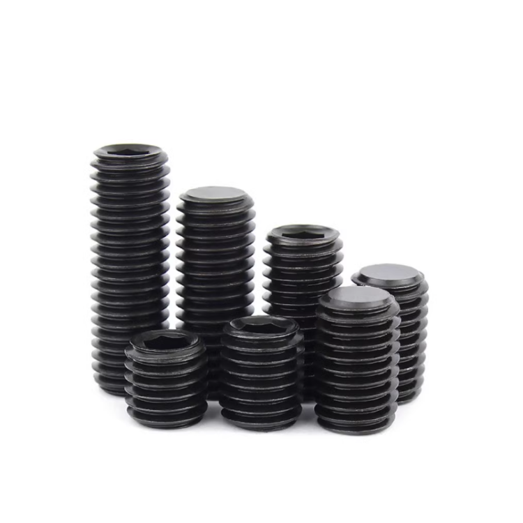 Customized M3 M4 M5 M6 M8 M10 Grade12.9 ISO Standard Black Hexagon Socket Set Screw