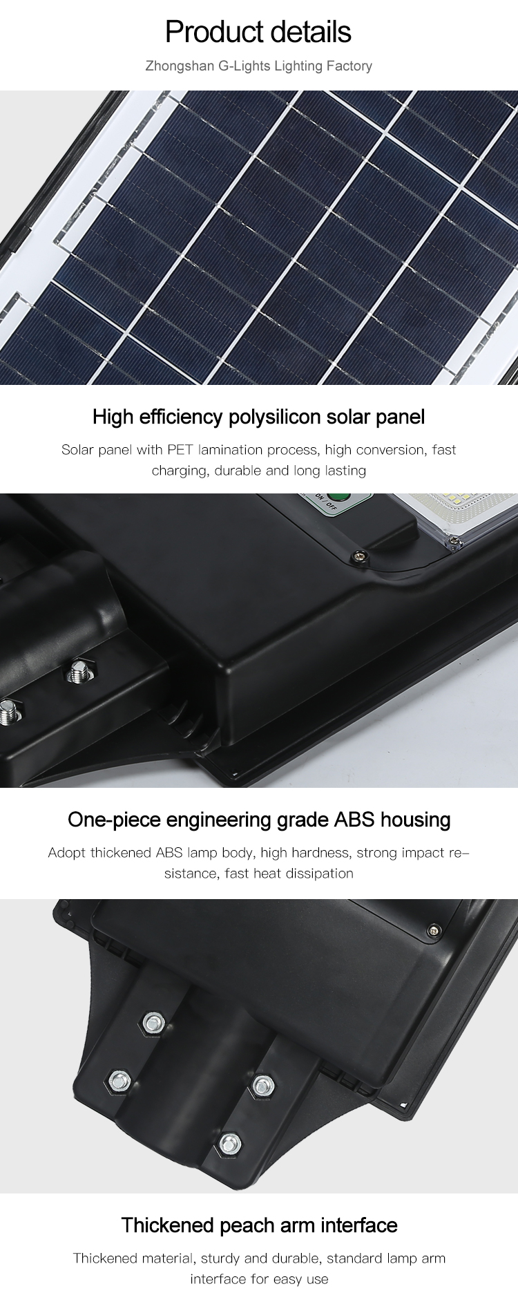 100 W 200 W Ip65 Integrated All In One Solar Street Light