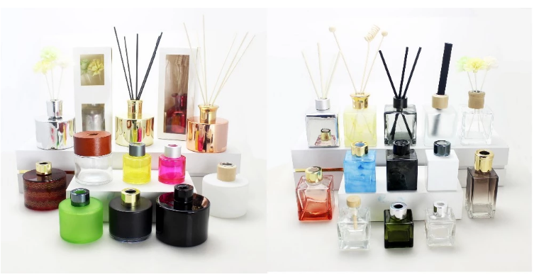 Luxury Perfume Candle And Diffuser Set Colourful Scented With Custom Logo