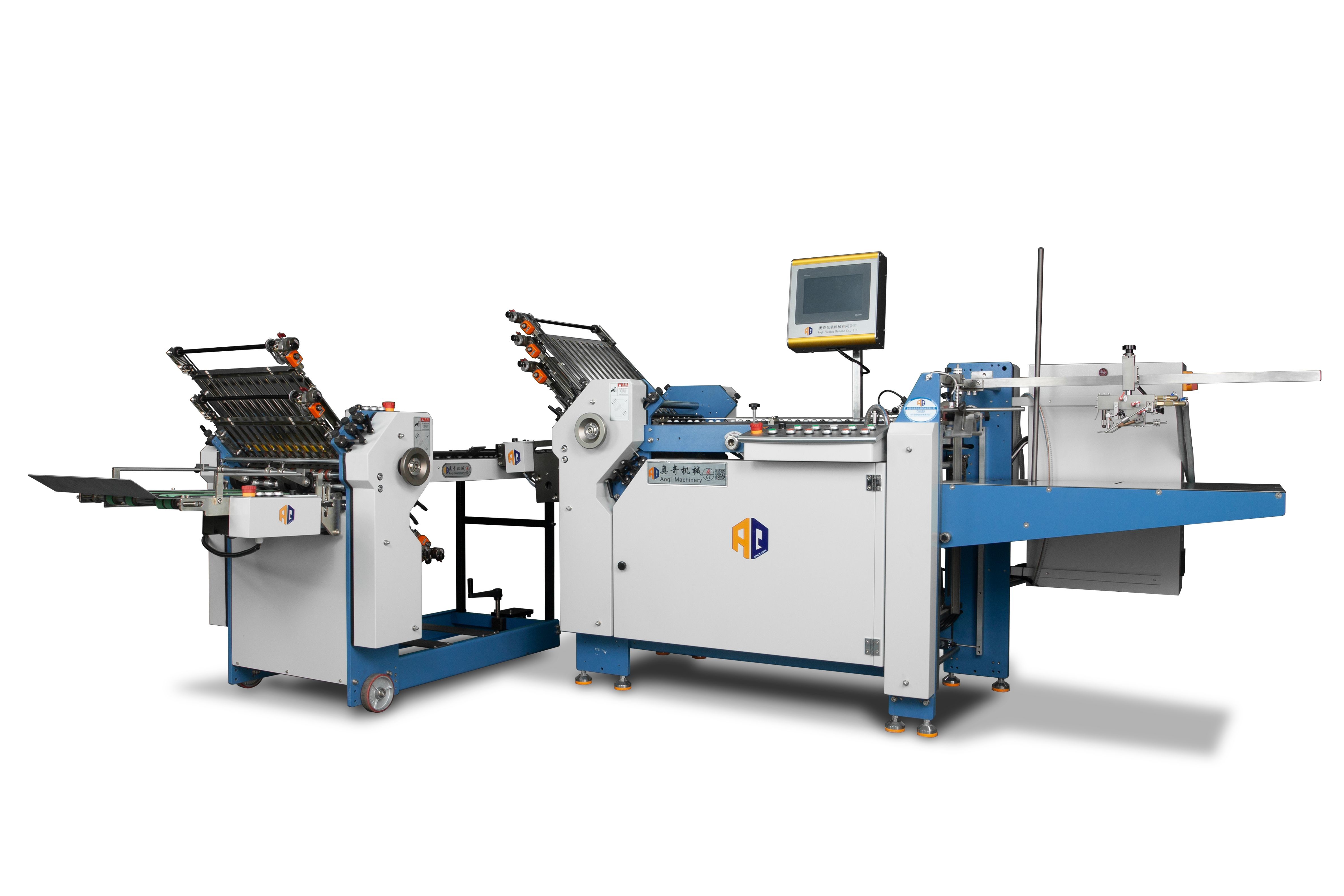380V Heavy Duty Paper Folding Machine Nonskid Wear Proof With Three Hole Suction Wheel