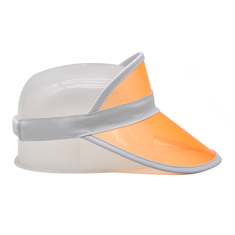 PVC PU Material Adjustable Sun Visor Cap For Outdoor Sports