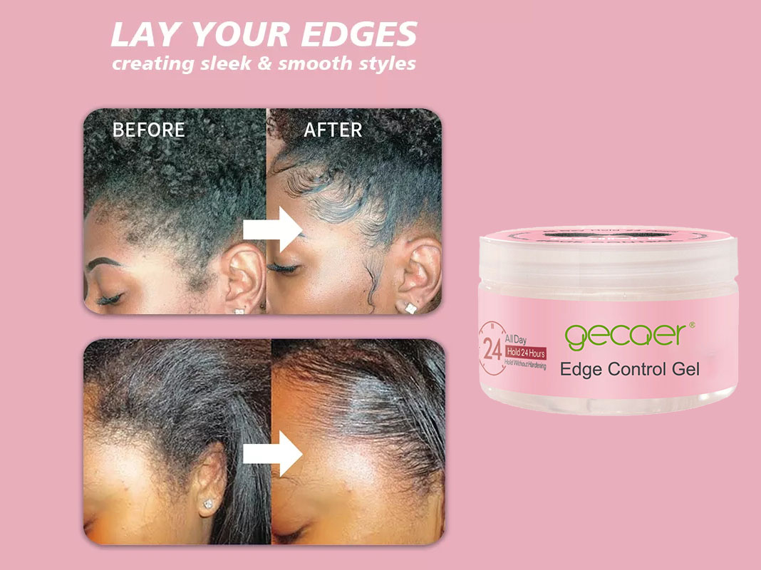 Herbal Ingredient Custom Hair Styling Products Strong Holding Gel Edge Control for Women