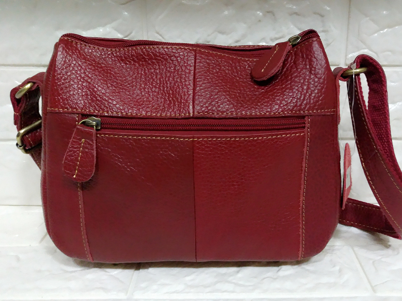 Dumpling Cow Leather Hobo Shoulder Bags Polyester Lining
