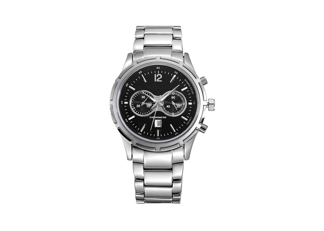Timepieces Gent Stainless Steel Chronograph Watch 10ATM Water Resistant