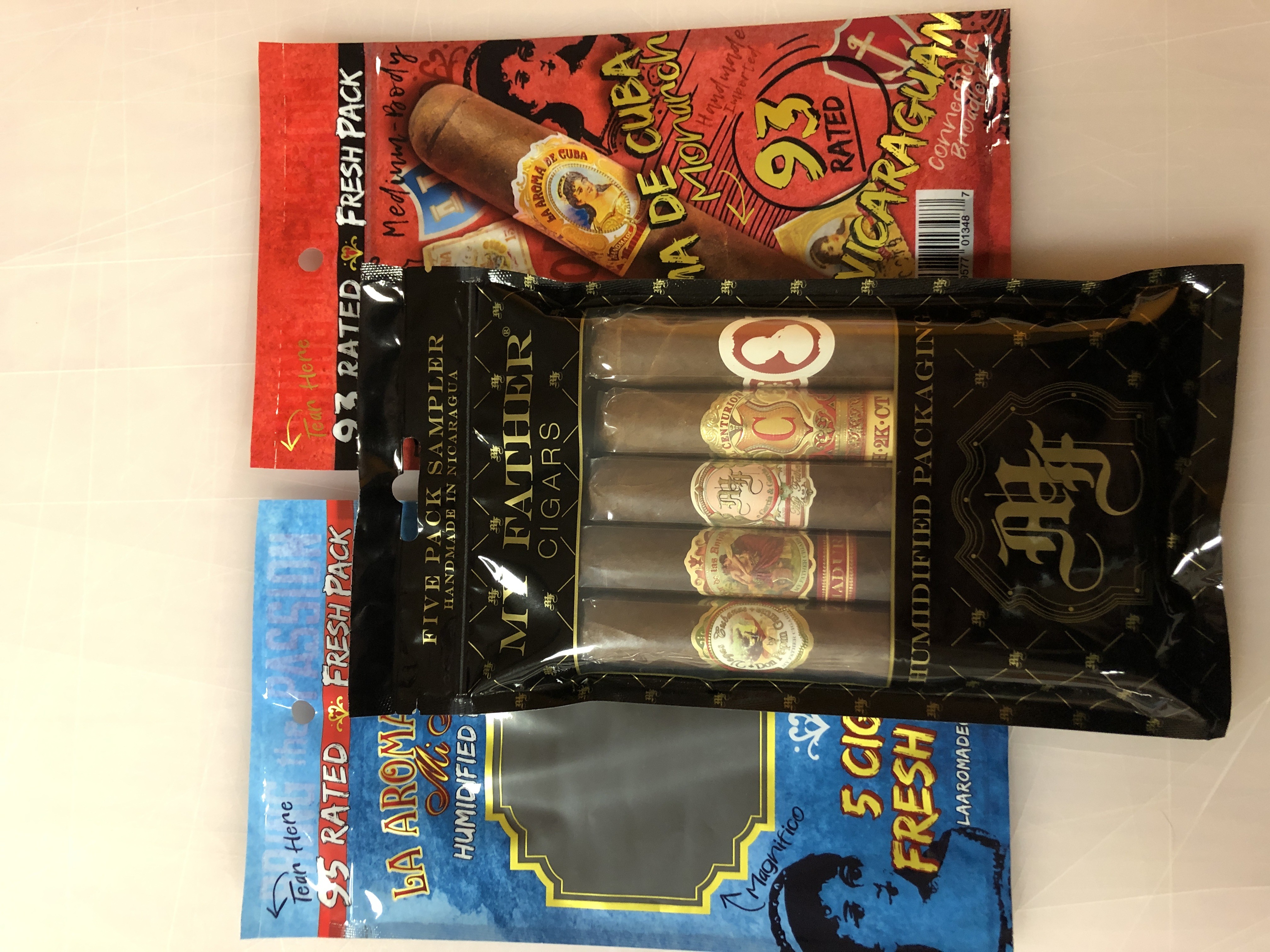 Cigar Humidor Bags With Gravure Printing Cigar Moisturizing Pouch Cigar Humidority Bags Ziplock Cigar Humidor Bag