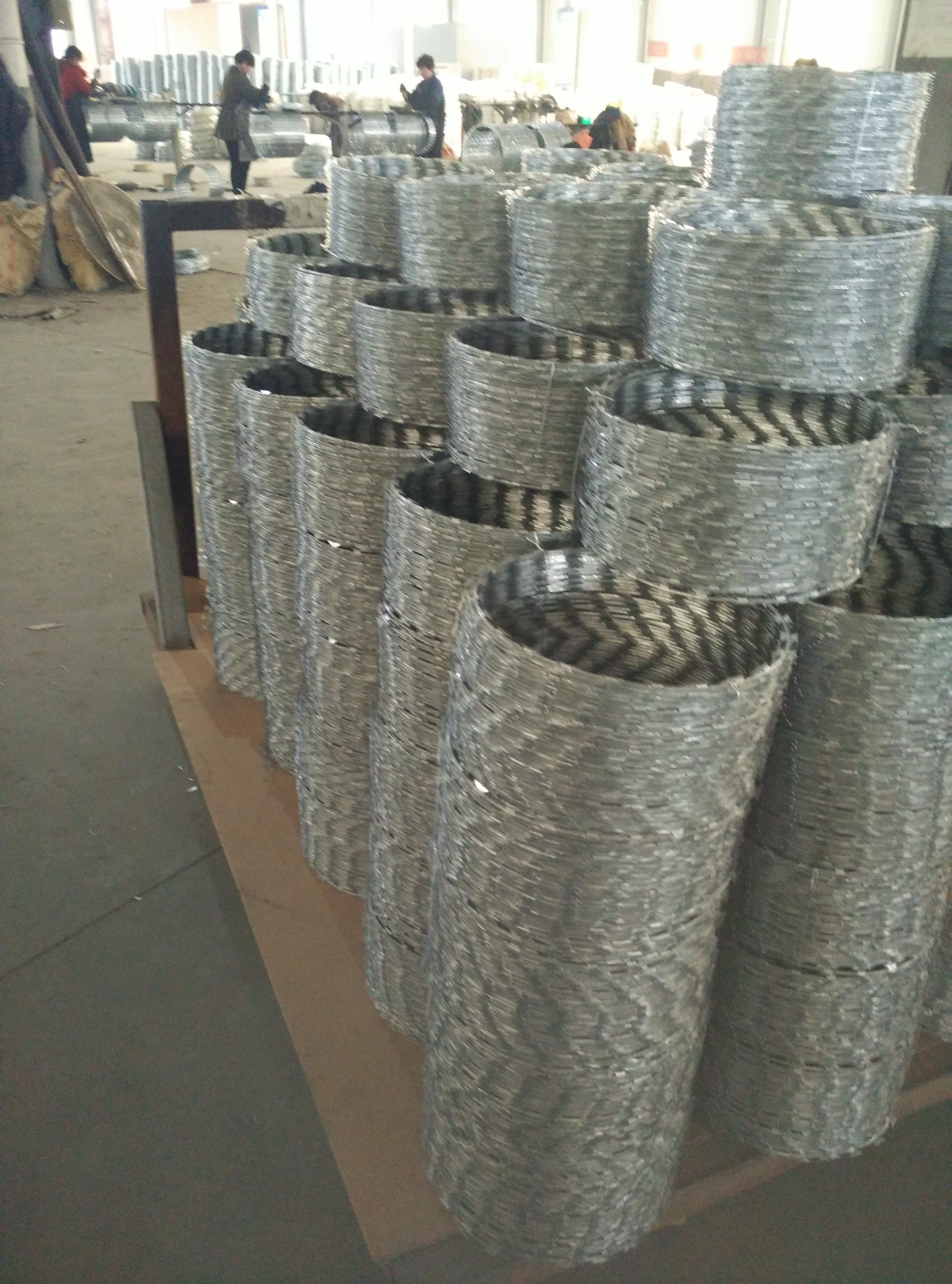 Hot Dipped Galvanized Razor Blade Fencing Wire Barbed 65mm Length CBT 65