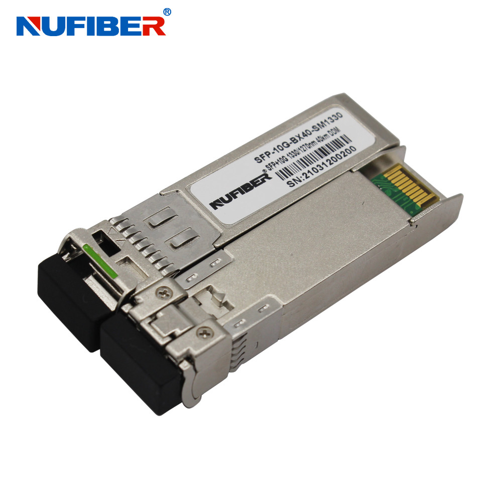 60km Optic Module 10G SFP+ Transceiver WDM Bidi 1270nm / 1330nm LC DOM