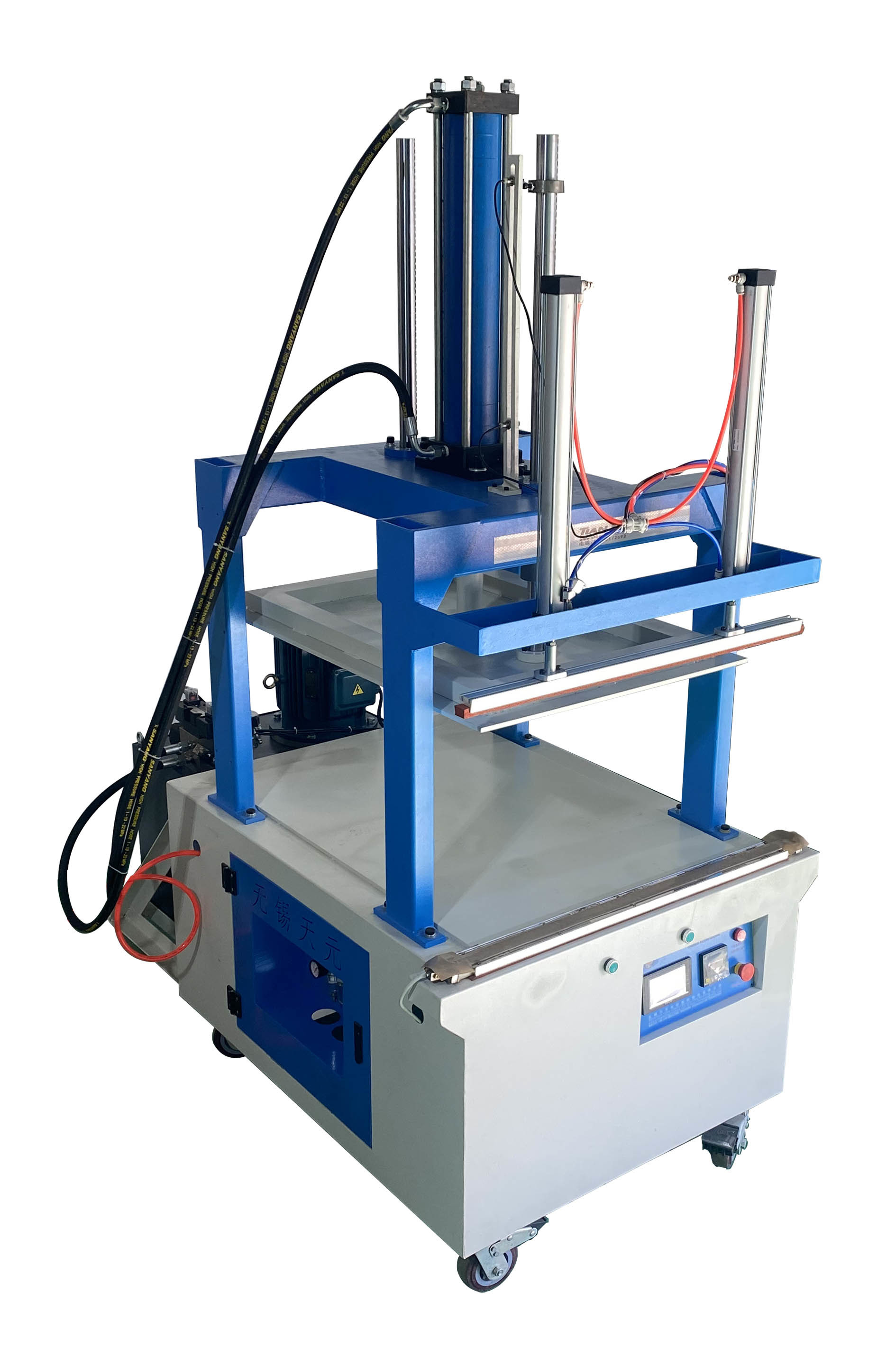 Hydraulic Oil Tank Type Blanket 0.4Mpa Vacuum Compress Packing Sealing Machine