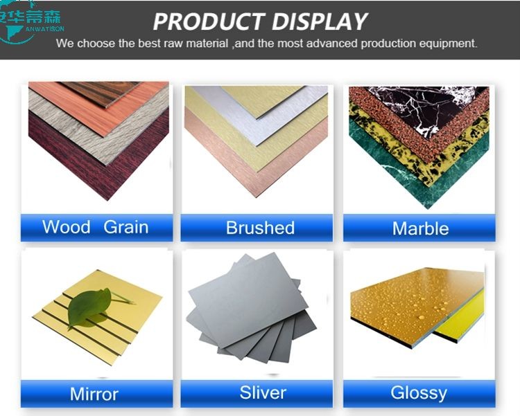 Solid Color B1 3mm Aluminium Composite Panel Building Material PE ACP